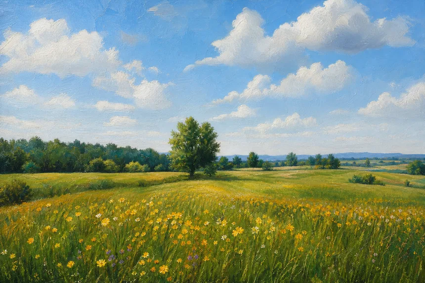 Peisaj de vară de Andreea Radu